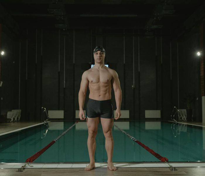 Person feeling serene and energetic after a light workout session.